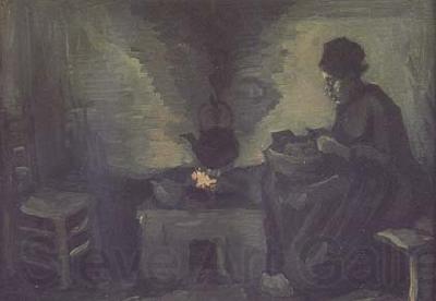 Vincent Van Gogh Peasant Woman near the Hearth (mk06)